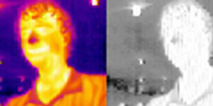 Imagen térmica de Lepton para la búsqueda de personas