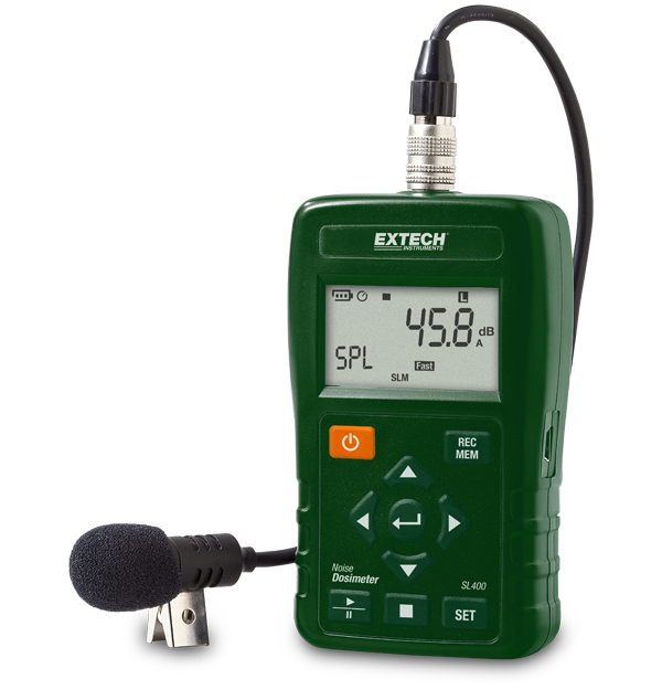 Extech SL400 Dosímetro personal de ruido interfaz USB | Teledyne FLIR